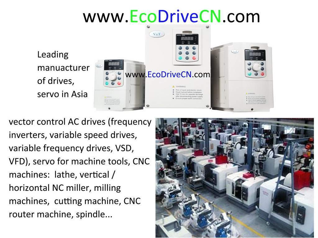 V&T EcoDriveCN® frequency inverters for machine tool