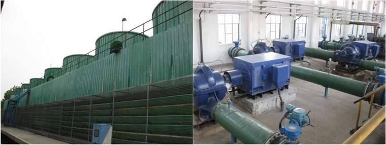 cooling water circulation pumps